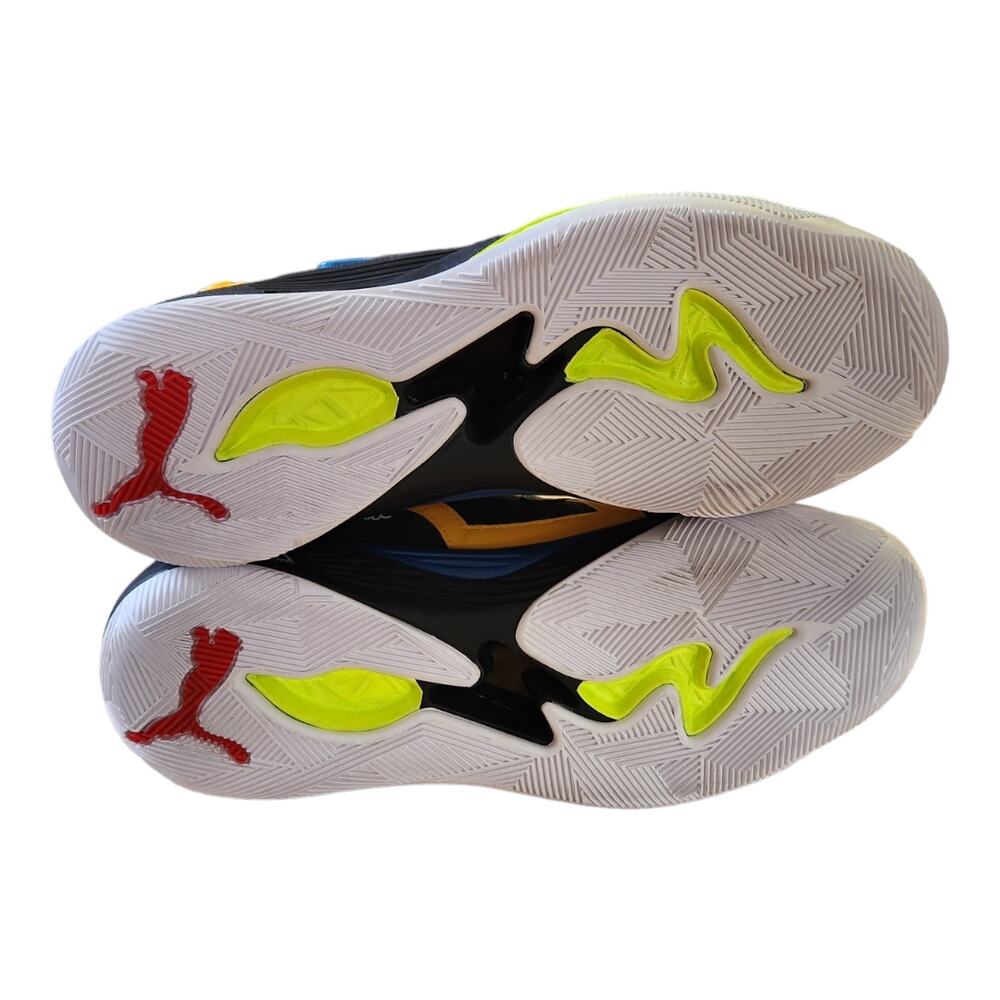 PUMA TRC Blaze Black Fives Court Basketball Low Top Athletic Shoe Sneaker Men 12 - Picture 7 of 8